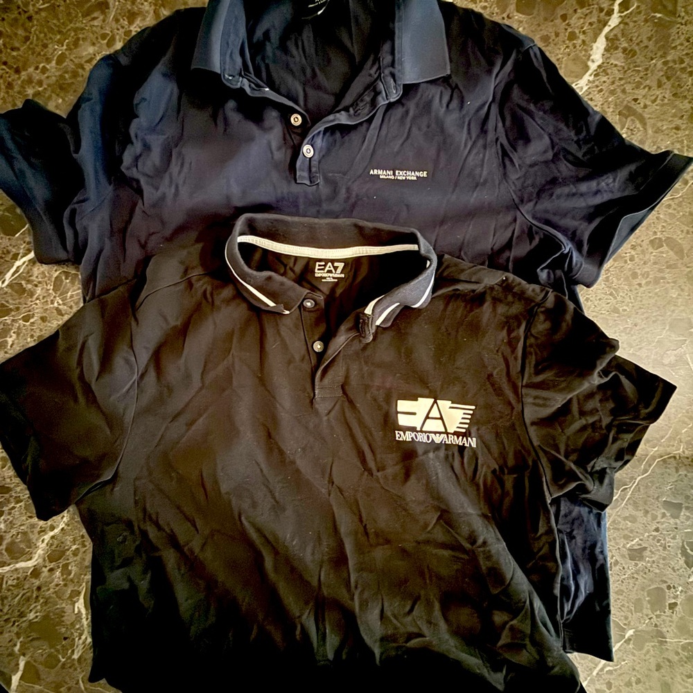 2 Armani  polos